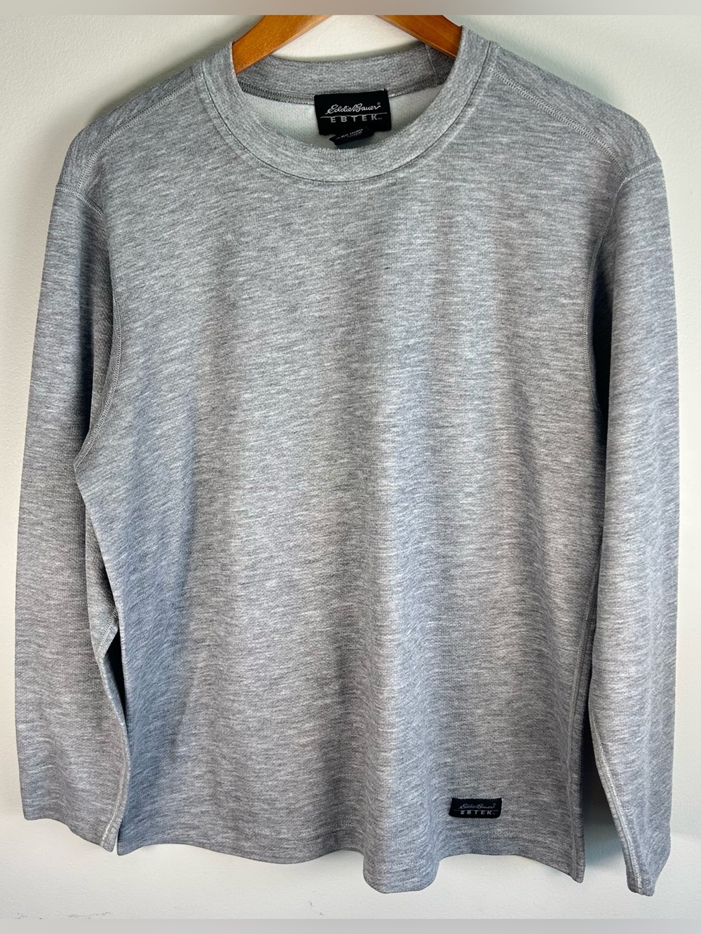 VTG Eddie Bauer EBTEK Unisex Shirt Thermal Baselayer Crew Neck L/S L Made in USA